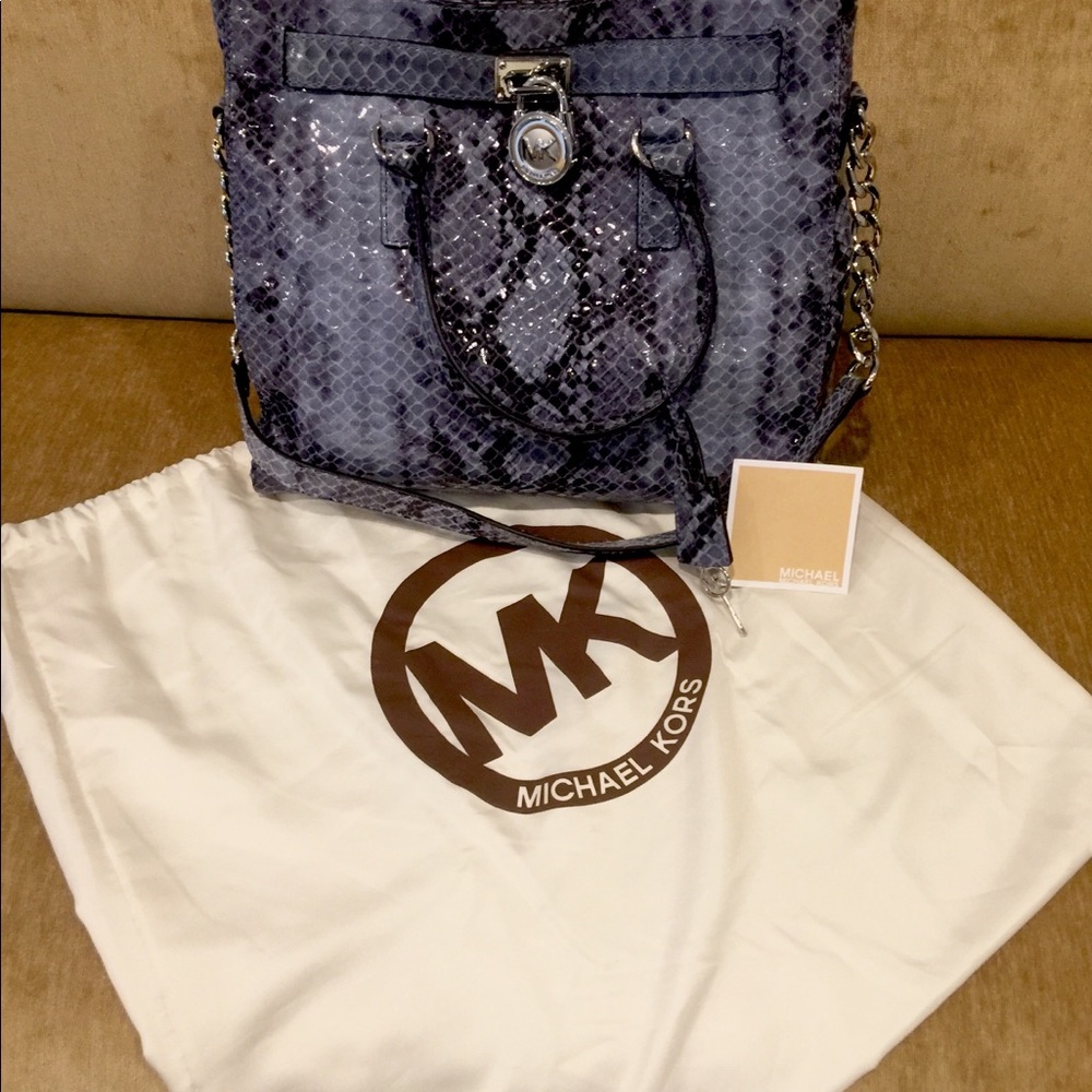 Michael Kors snake skin handbag